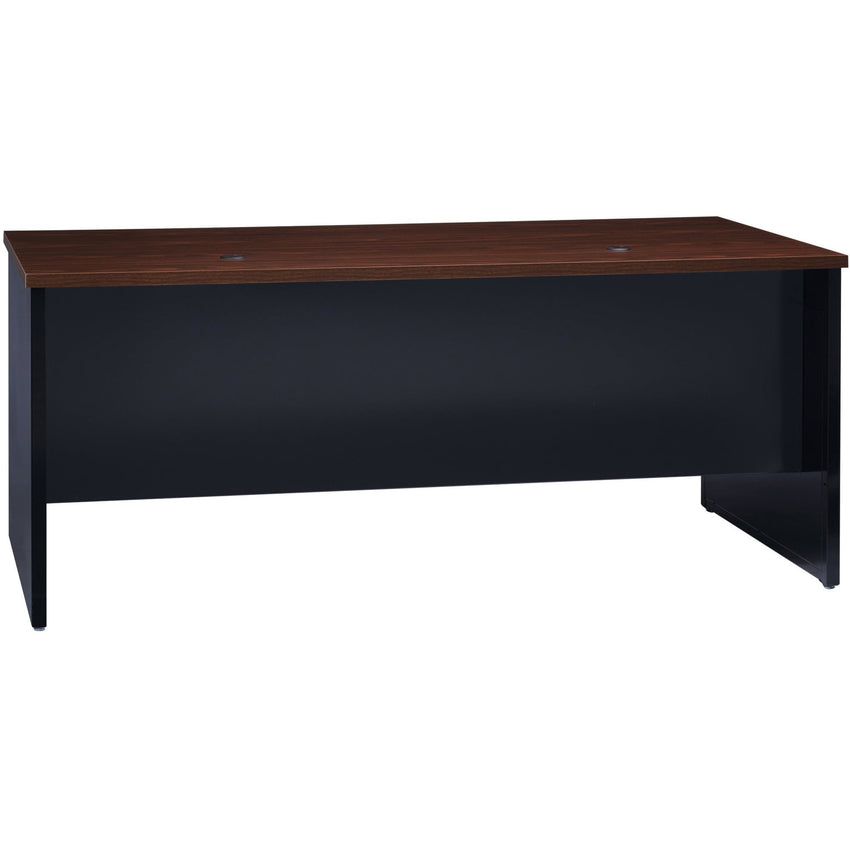 Lorell Fortress Modular Series Right - Pedestal Desk with Laminate Top and Advanced Quad - Grommet Cord Management 72"W x 36"D (LLR - LLR7914X - RIGHT) - SchoolOutlet