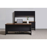 Lorell Fortress Modular Series Left - Pedestal Desk with Laminate Top and Industrial Grade Charcoal Steel Construction 72