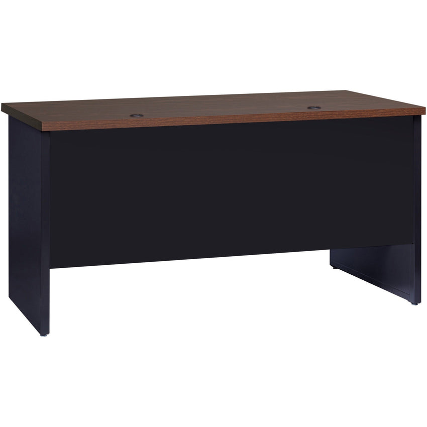 Lorell Fortress Modular Series Double - Pedestal Credenza with Laminate Top and Industrial Grade Black Steel Construction 60"W x 24"D (LLR - LLR7915X - 6024) - SchoolOutlet