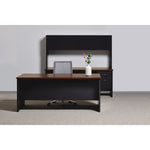 Lorell Fortress Modular Series Right - Pedestal Credenza with Laminate Top and Industrial Grade Black Steel Construction 72