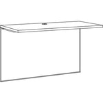 Lorell Fortress Modular Series Bridge Laminate and Black 48