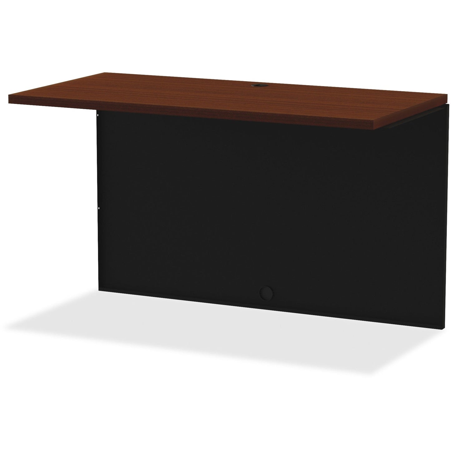 Lorell Fortress Modular Series Bridge Laminate and Black 48"W x 24"D (LLR - LLR7916X) - SchoolOutlet