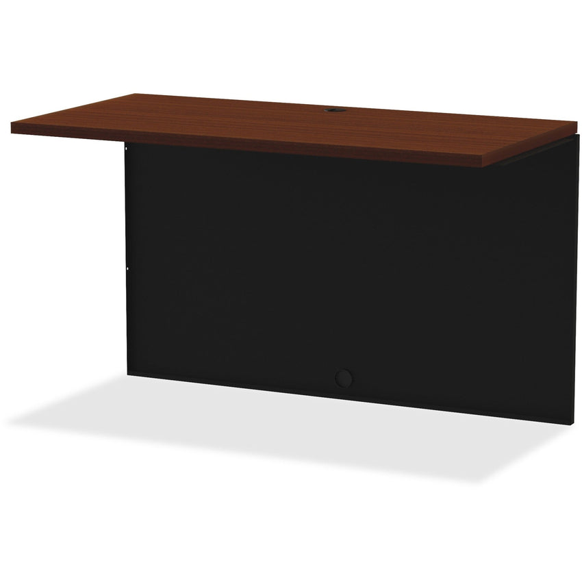 Lorell Fortress Modular Series Bridge Laminate and Black 48"W x 24"D (LLR - LLR7916X) - SchoolOutlet