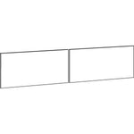 Lorell Fortress Modular Series Stack - On Hutch Door Kit 72 Inch Lockable Steel Doors (LLR - LLR7917X72) - SchoolOutlet