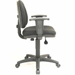 Lorell Millenia Series Pneumatic Adjustable Task Chair Black with Molded Seat and Adjustable Arms 17.30 - 22.40 