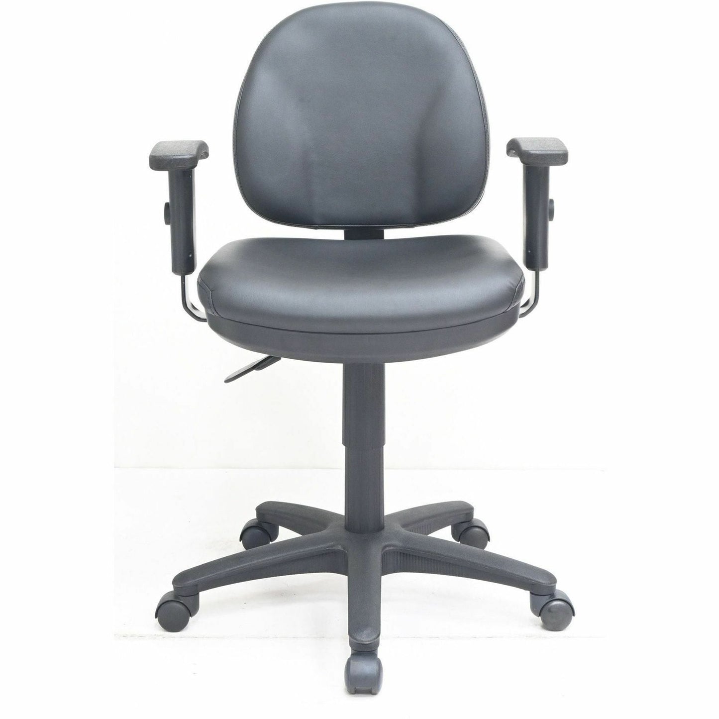 Lorell Millenia Series Pneumatic Adjustable Task Chair with Antibacterial Vinyl 17.3" - 22.4"H (LLR - LLR80014) - SchoolOutlet