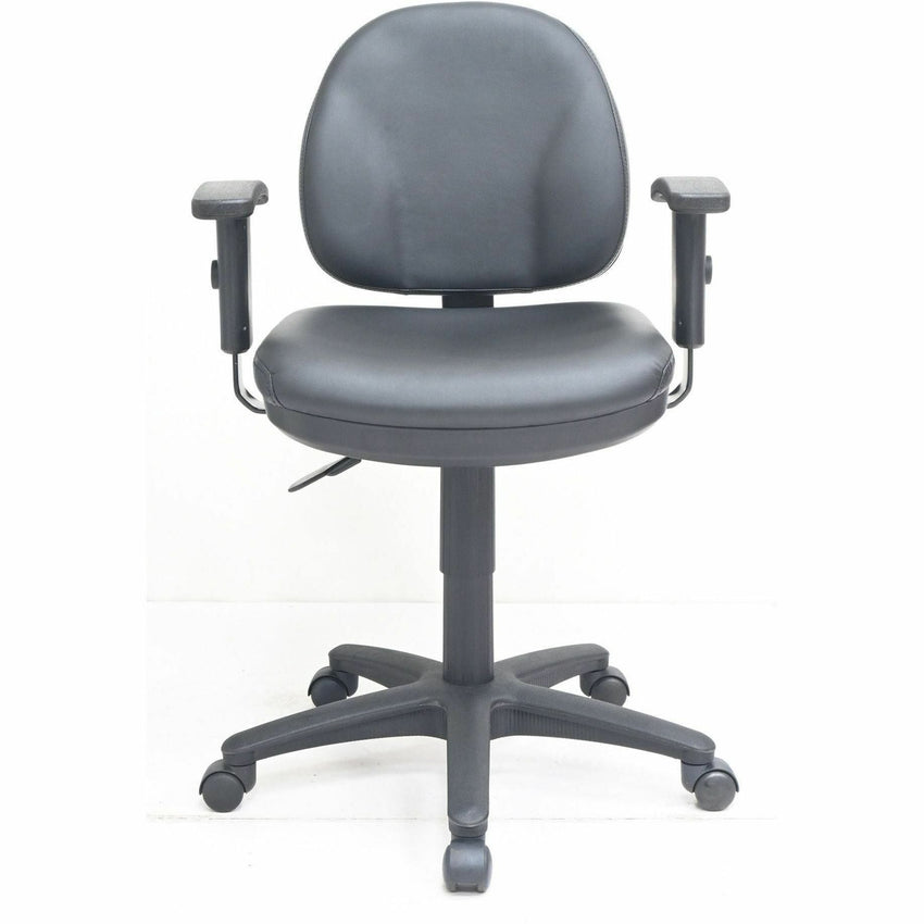 Lorell Millenia Series Pneumatic Adjustable Task Chair with Antibacterial Vinyl 17.3" - 22.4"H (LLR - LLR80014) - SchoolOutlet
