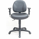 Lorell Millenia Series Pneumatic Adjustable Task Chair with Antibacterial Vinyl 17.3