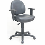 Lorell Millenia Series Pneumatic Adjustable Task Chair with Antibacterial Vinyl 17.3