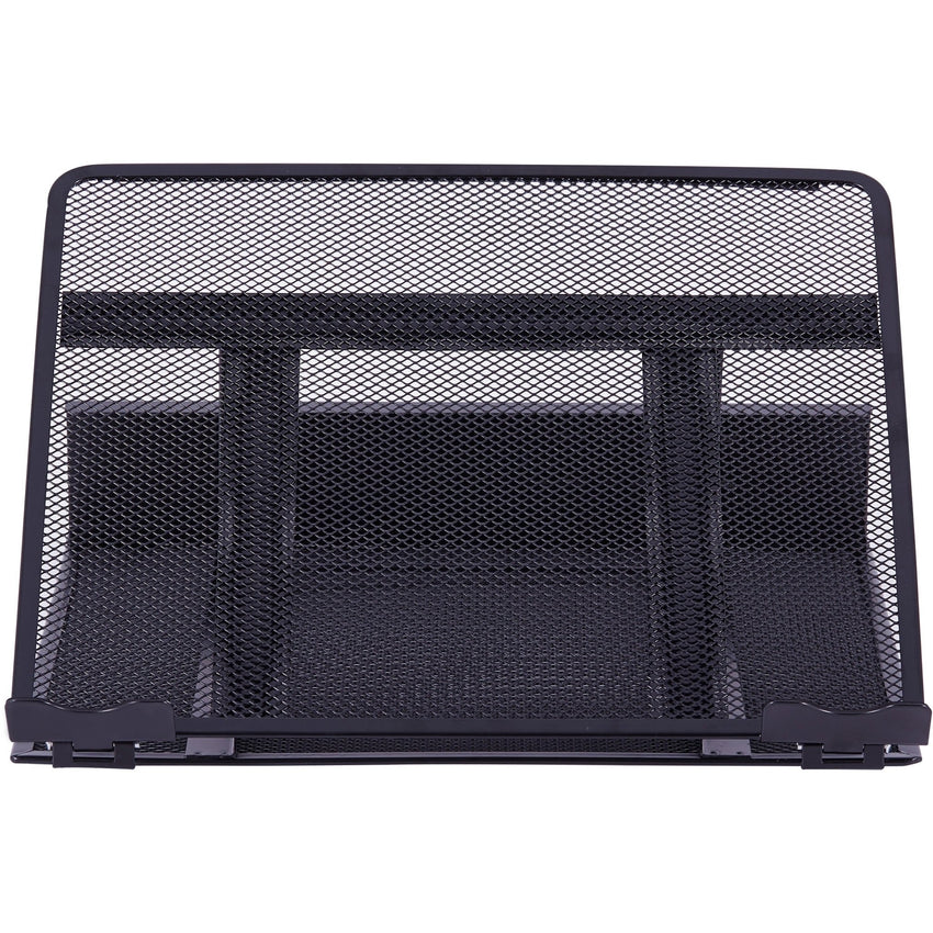 Lorell Mesh Laptop Stand 3.5"H x 13"W x 11.5"D Black (LLR - LLR80620) - SchoolOutlet
