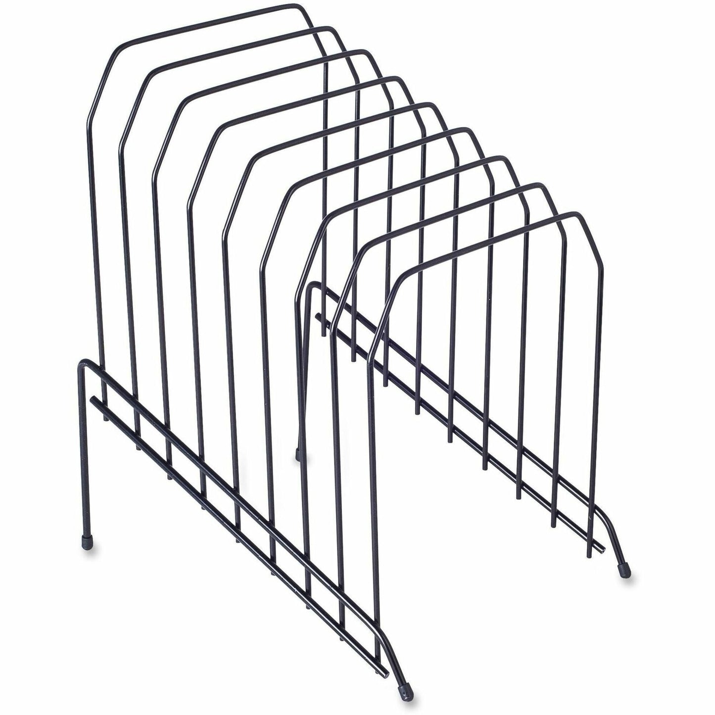 Lorell Wire File Sorter Holder 8 - Section Desktop File Organizer Black (LLR - LLR80632) - SchoolOutlet