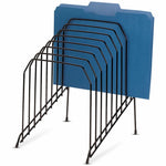 Lorell Wire File Sorter Holder 8 - Section Desktop File Organizer Black (LLR - LLR80632) - SchoolOutlet