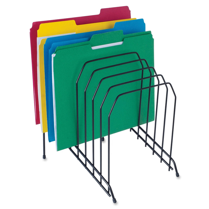 Lorell Wire File Sorter Holder 8 - Section Desktop File Organizer Black (LLR - LLR80632) - SchoolOutlet