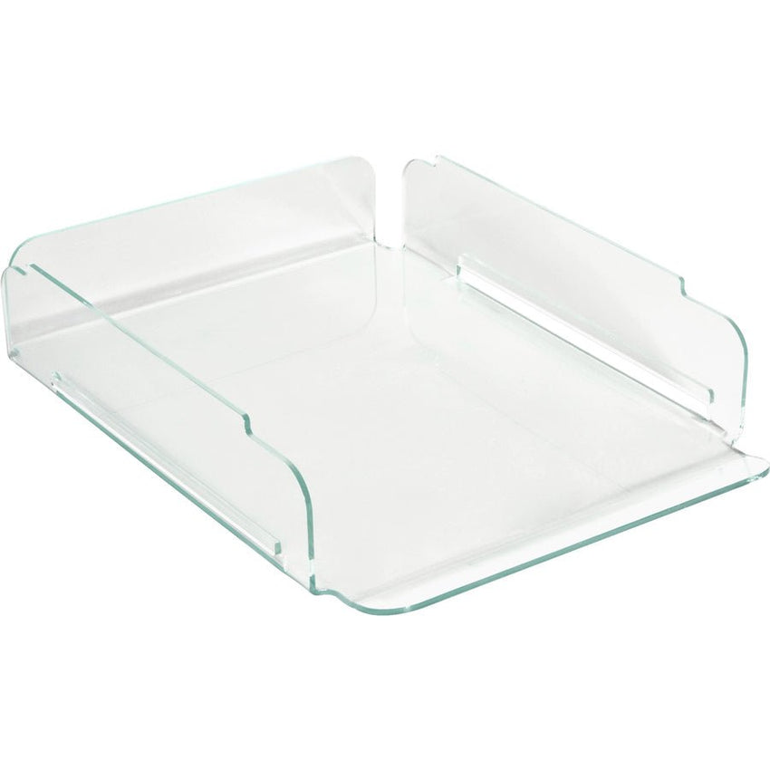 Lorell Acrylic Single Stacking Document Tray Clear Desktop Letter Organizer (LLR - LLR80654) - SchoolOutlet