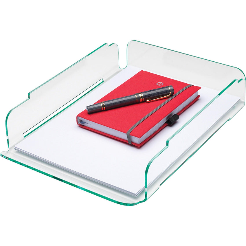 Lorell Acrylic Single Stacking Document Tray Clear Desktop Letter Organizer (LLR - LLR80654) - SchoolOutlet