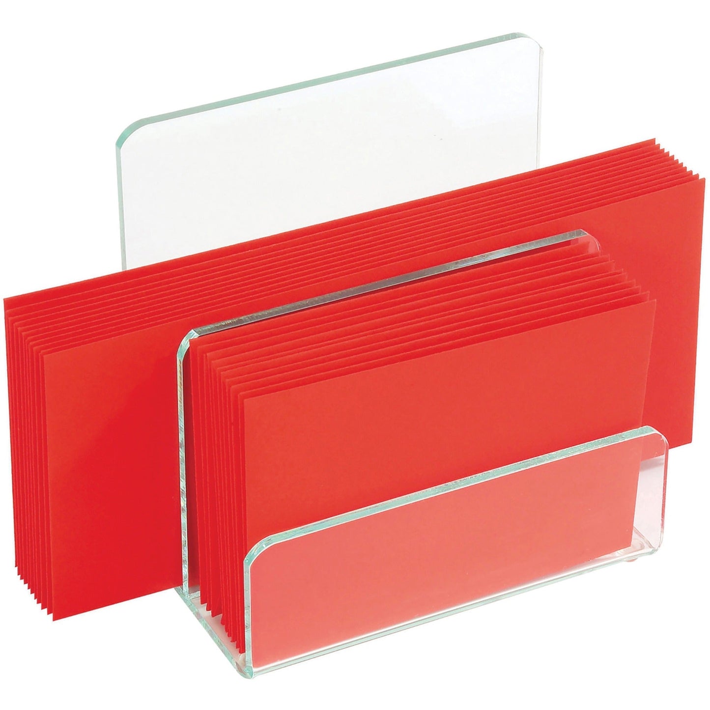 Lorell Acrylic Mini File Sorter Clear Desktop Document Organizer (LLR - LLR80659) - SchoolOutlet