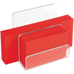 Lorell Acrylic Mini File Sorter Clear Desktop Document Organizer (LLR - LLR80659) - SchoolOutlet