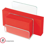 Lorell Acrylic Mini File Sorter Clear Desktop Document Organizer (LLR - LLR80659) - SchoolOutlet
