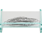 Lorell Elegant Acrylic Desktop Paper Clip Holder 3