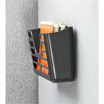 Lorell Cubicle Pocket File Wall or Panel Mount Black Plastic 1 Each (LLR - LLR80663) - SchoolOutlet