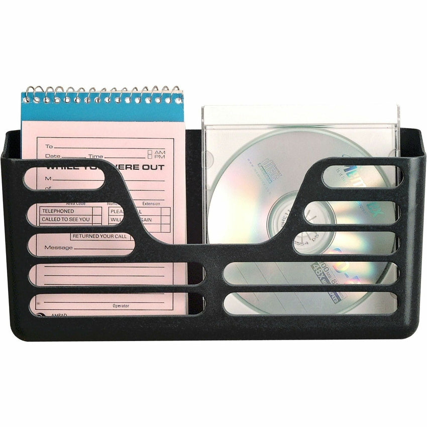 Lorell Cubicle Pocket File Wall or Panel Mount Black Plastic 1 Each (LLR - LLR80663) - SchoolOutlet