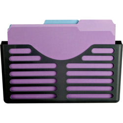 Lorell Cubicle Pocket File Wall or Panel Mount Black Plastic 1 Each (LLR-LLR80663)
