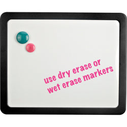 Lorell Magnetic Dry-Erase Board for Cubicles and Fabric Panels Black Frame 16"W x 13"H (LLR-LLR80664)