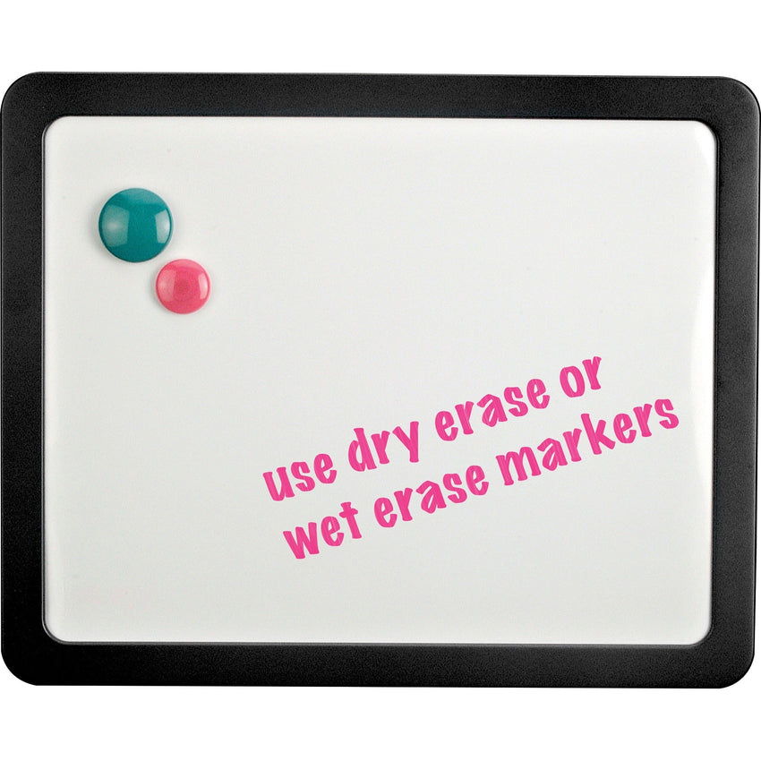 Lorell Magnetic Dry - Erase Board for Cubicles and Fabric Panels Black Frame 16"W x 13"H (LLR - LLR80664) - SchoolOutlet