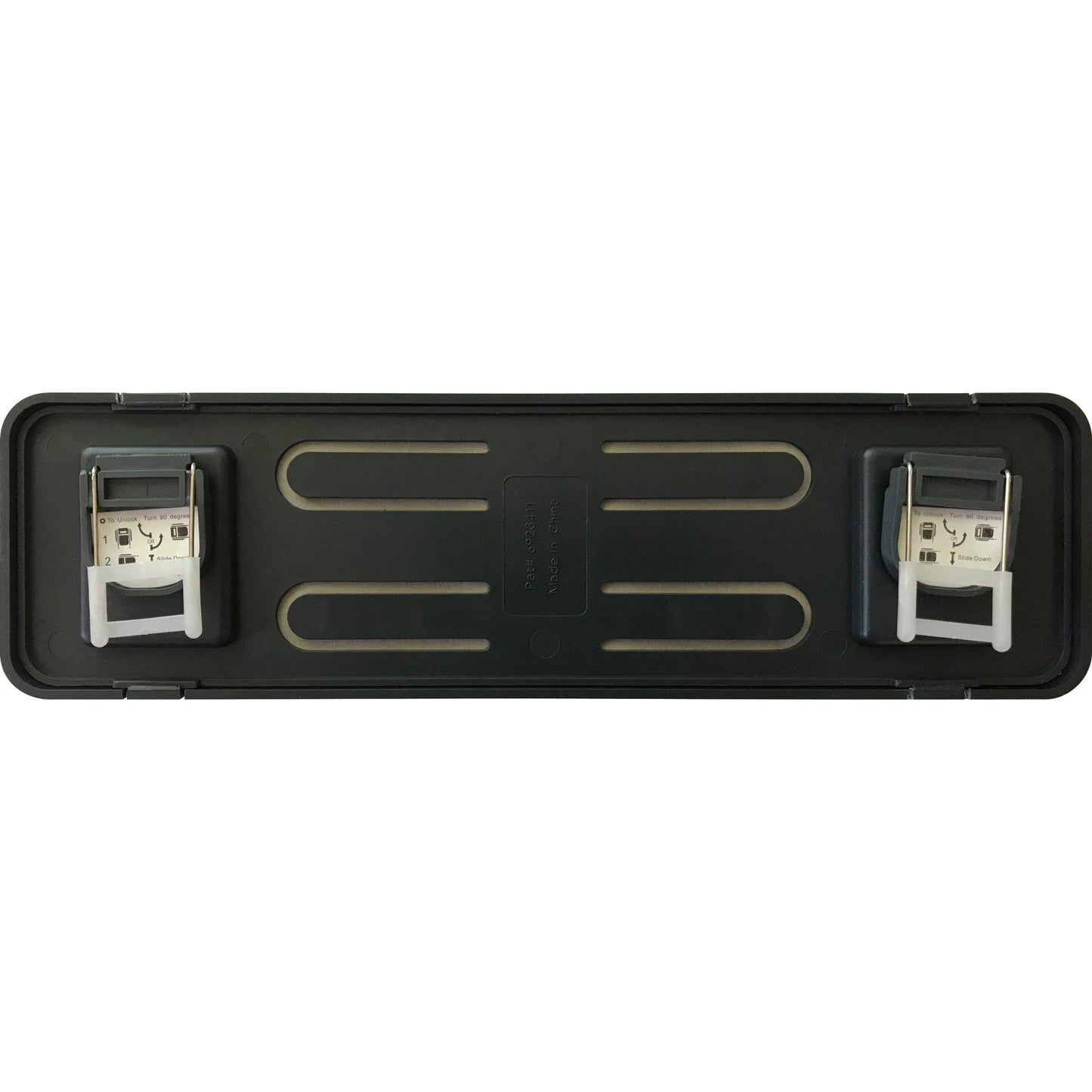Lorell Recycled Cubicle Nameplate 0.9"W x 2.7"H x 9.2"L Black (LLR - LLR80669) - SchoolOutlet