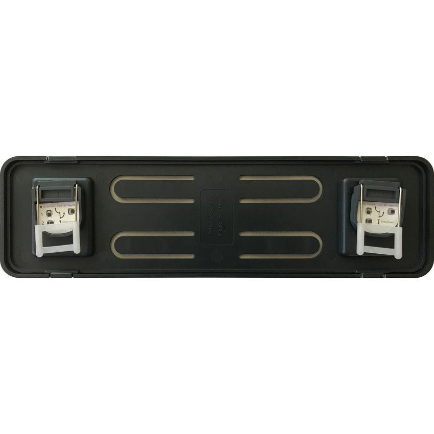 Lorell Recycled Cubicle Nameplate 0.9"W x 2.7"H x 9.2"L Black (LLR - LLR80669) - SchoolOutlet