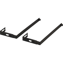 Lorell Partition Hangers Metal Cubicle Panel Mount Black 7" Size 1 Pair (LLR-LLR80674)