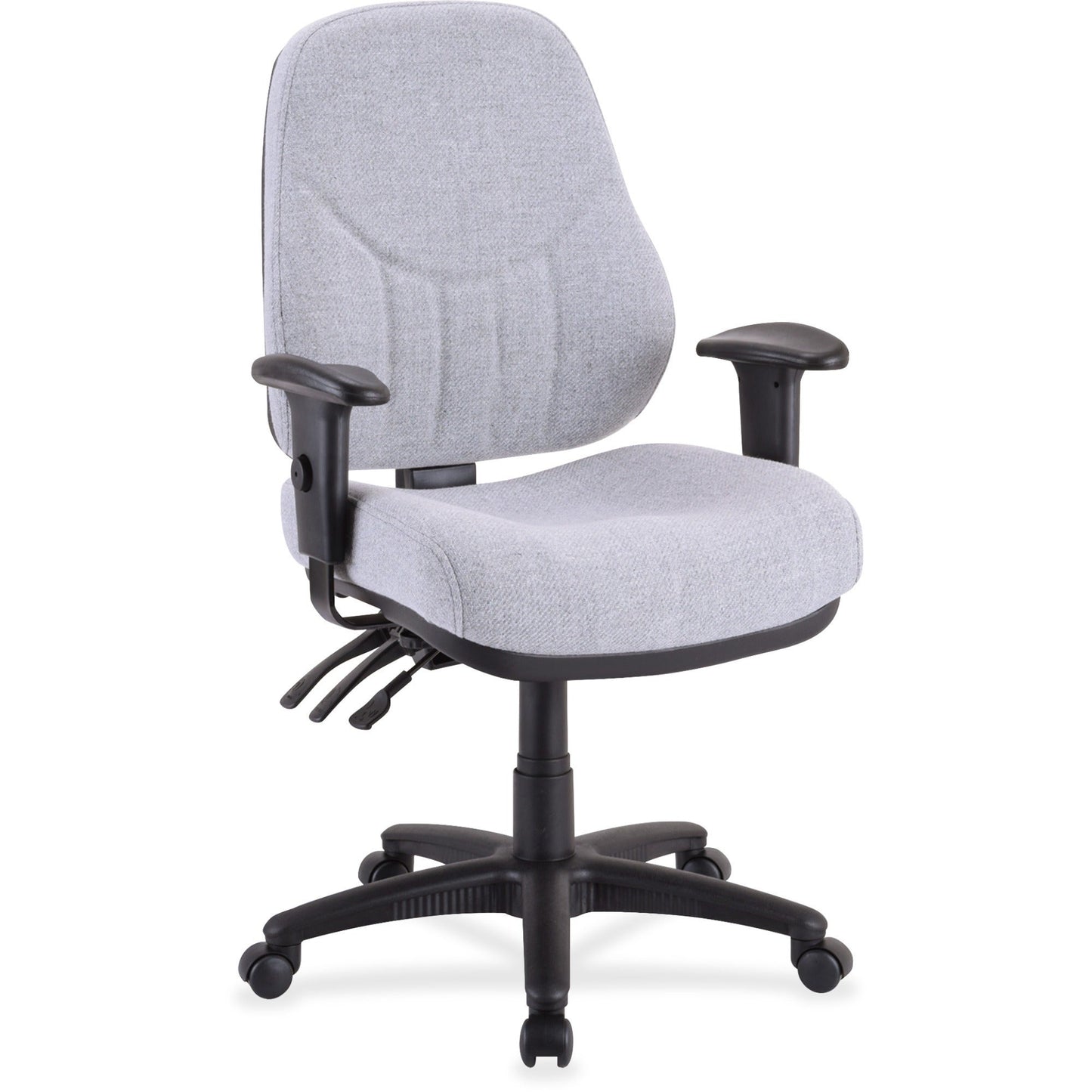 Lorell Bailey High - Back Multi - Task Chair Gray Fabric Ergonomic Office Chair 18.90 - 22.40 "H (LLR - LLR8110X) - SchoolOutlet