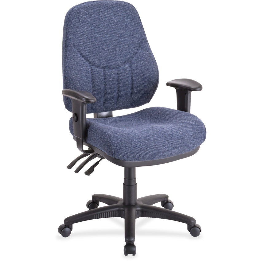Lorell Bailey High - Back Multi - Task Chair Gray Fabric Ergonomic Office Chair 18.90 - 22.40 "H (LLR - LLR8110X) - SchoolOutlet
