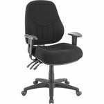 Lorell Bailey High - Back Multi - Task Chair Gray Fabric Ergonomic Office Chair 18.90 - 22.40 