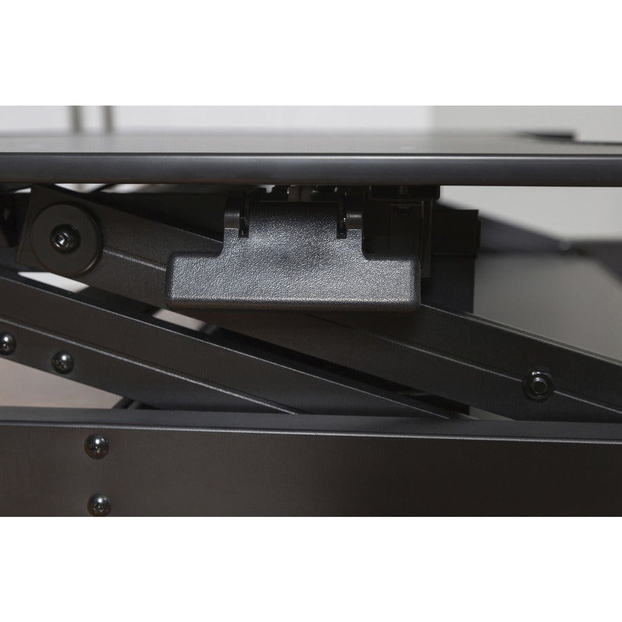 Lorell Adjustable Desk/Monitor Riser 16"H x 32"W x 21.5"D Black (LLR - LLR81974) - SchoolOutlet