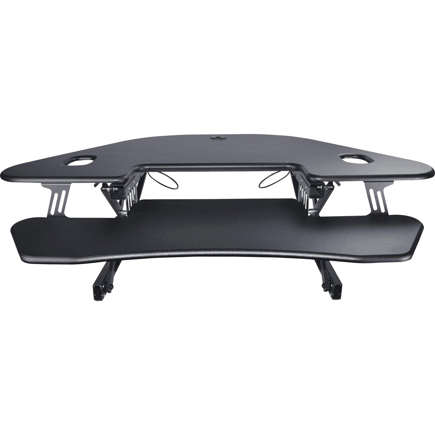 Lorell Corner Desk Riser 18"H x 45.5"W Black (LLR - LLR82014) - SchoolOutlet