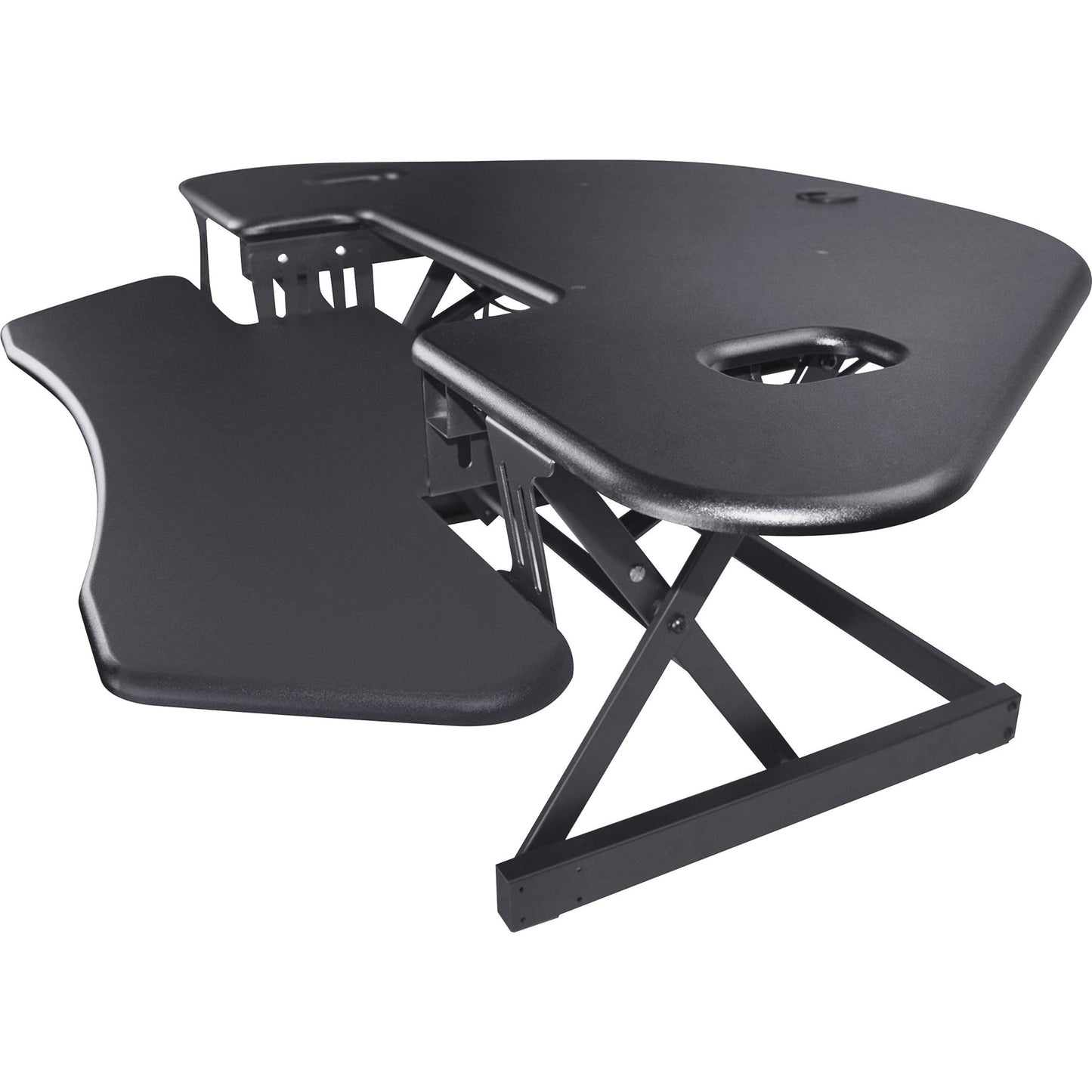Lorell Corner Desk Riser 18"H x 45.5"W Black (LLR - LLR82014) - SchoolOutlet