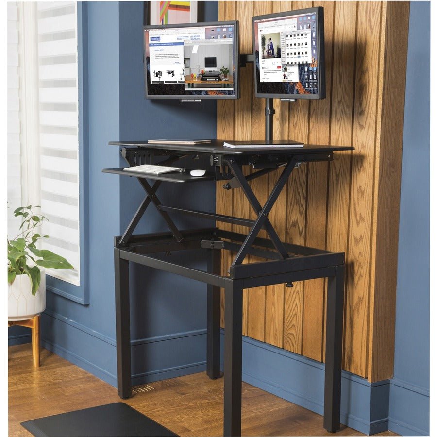 Lorell Active Office Adjustable Desk Riser Floor Stand 29"H x 36"W x 22.75"D (LLR - LLR82015) - SchoolOutlet