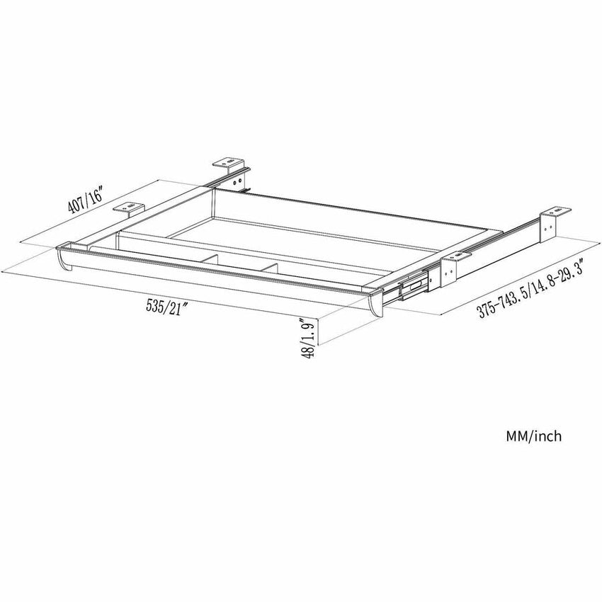 Lorell Laminate Desk 4 - Compartment Storage Drawer with Ball - Bearing Slides (LLR - LLR82092) - SchoolOutlet