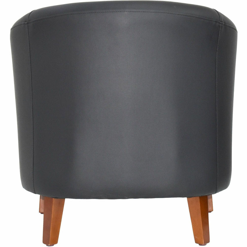 Lorell Barrel Armchair with Bonded Leather Upholstery 17.50"H (LLR - LLR82098) - SchoolOutlet