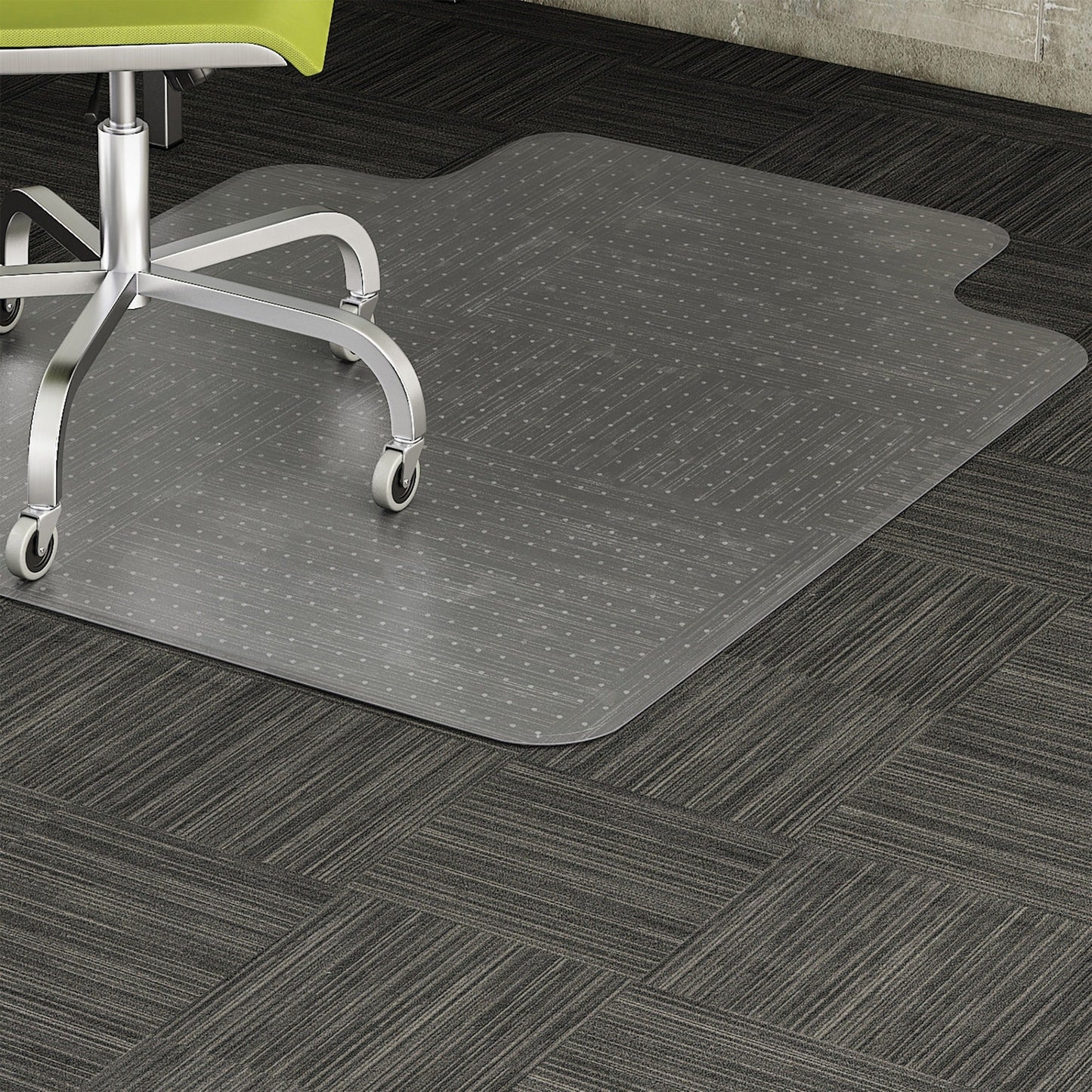Lorell Standard Lip Low - Pile Carpet Chairmat with Easy - Glide Surface 48" x 36" (LLR - LLR82819) - SchoolOutlet