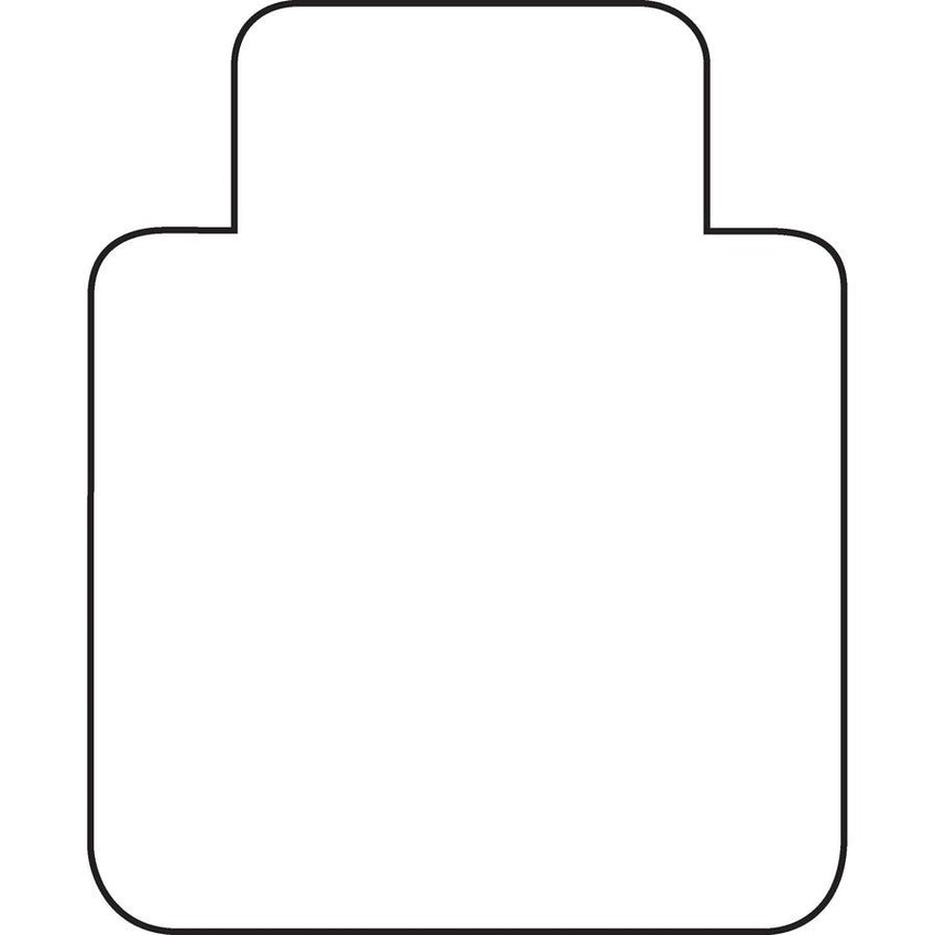 Lorell Nonstudded Wide Lip Chairmat - 53 x 45 in Clear Vinyl for Hard Floors (LLR - LLR82826) - SchoolOutlet