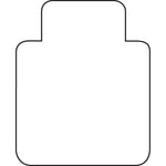 Lorell Nonstudded Wide Lip Chairmat - 53 x 45 in Clear Vinyl for Hard Floors (LLR - LLR82826) - SchoolOutlet