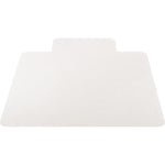 Lorell Nonstudded Wide Lip Chairmat - 53 x 45 in Clear Vinyl for Hard Floors (LLR - LLR82826) - SchoolOutlet