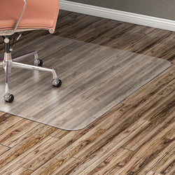 Lorell Nonstudded Chairmat - 60 x 46 in Clear Vinyl for Hard Floors (LLR-LLR82827)