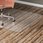 Lorell Nonstudded Chairmat - 60 x 46 in Clear Vinyl for Hard Floors (LLR - LLR82827) - SchoolOutlet
