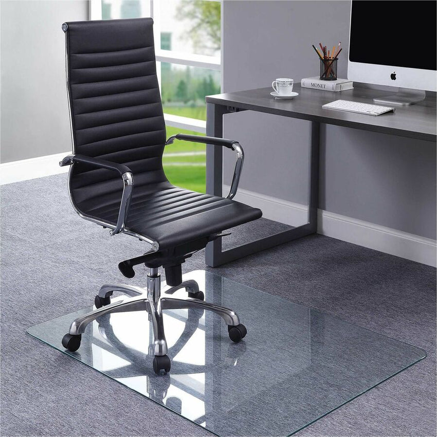 Lorell Tempered Glass Chairmat Rectangular 60" x 48" Floor Protection (LLR - LLR82835) - SchoolOutlet