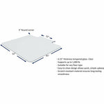Lorell Tempered Glass Chairmat with Lip 53