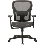 Lorell Mesh Mid - Back Task Chair with Adjustable Arms and Synchro Tilt 17.50 - 21.62