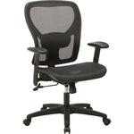 Lorell Mesh Mid - Back Task Chair with Adjustable Arms and Synchro Tilt 17.50 - 21.62